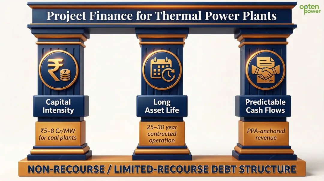 Three structural reasons thermal power plants suit project finance non-recourse debt