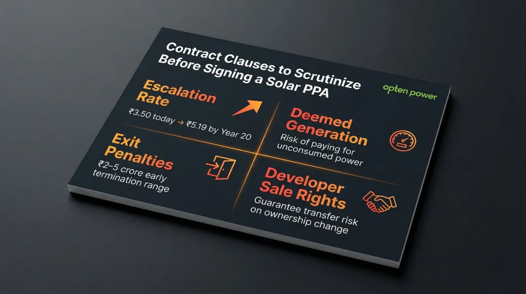 Four critical solar PPA contract risk clauses C&I buyers must review before signing