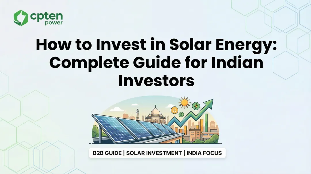 How to Invest in Solar Energy: Complete Guide for Indian Investors