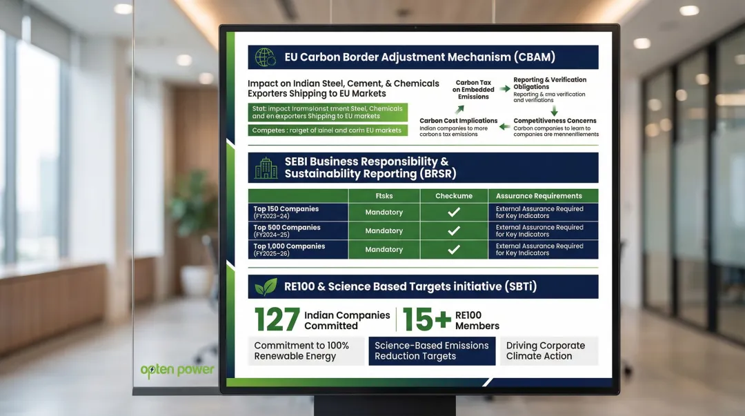 Three ESG compliance frameworks driving Indian industrial green energy procurement mandates