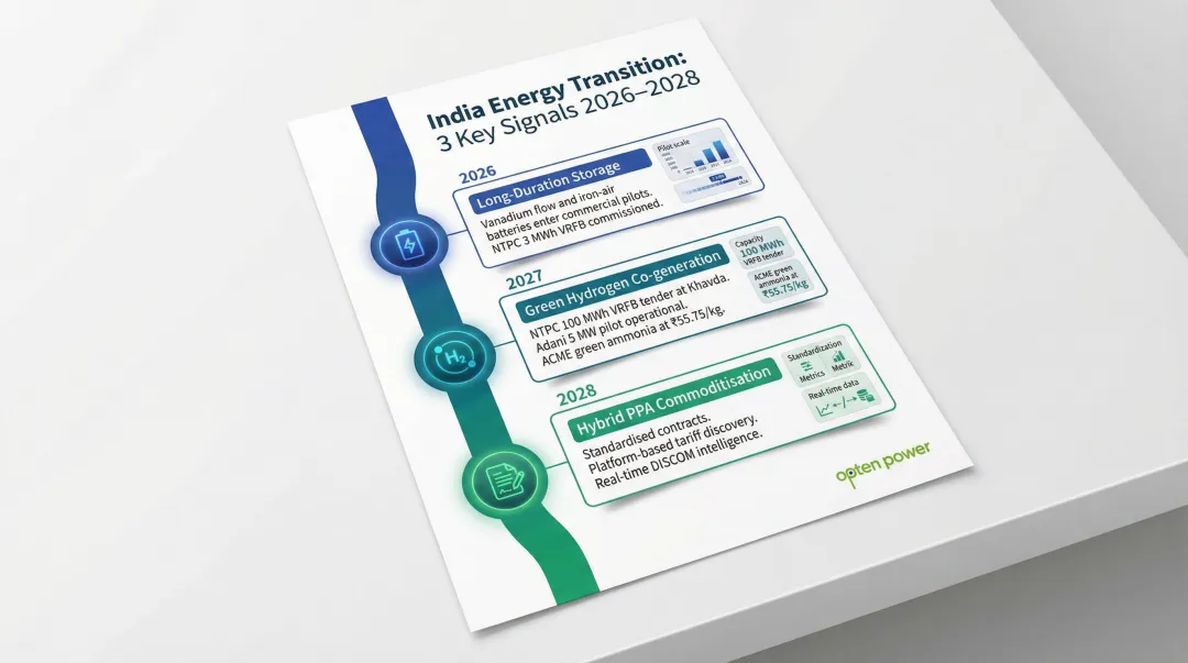 2026 to 2028 hybrid energy market future signals long duration storage and green hydrogen roadmap