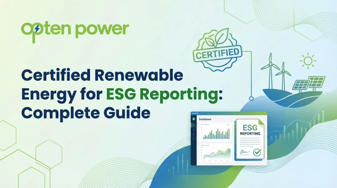 Certified Renewable Energy for ESG Reporting: Complete Guide