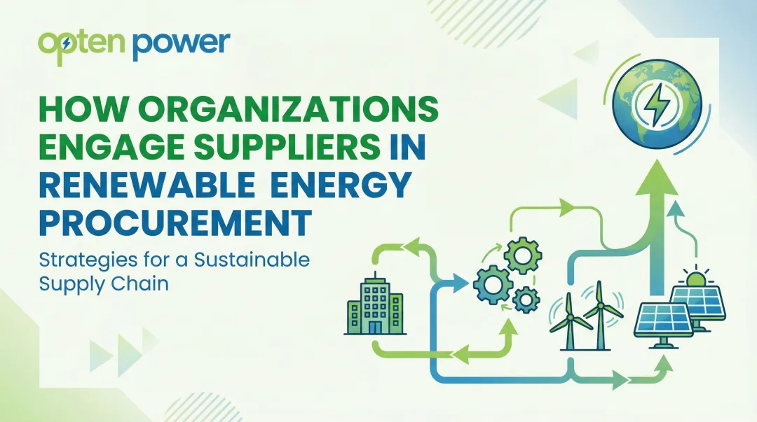 How Organizations Engage Suppliers in Renewable Energy Procurement