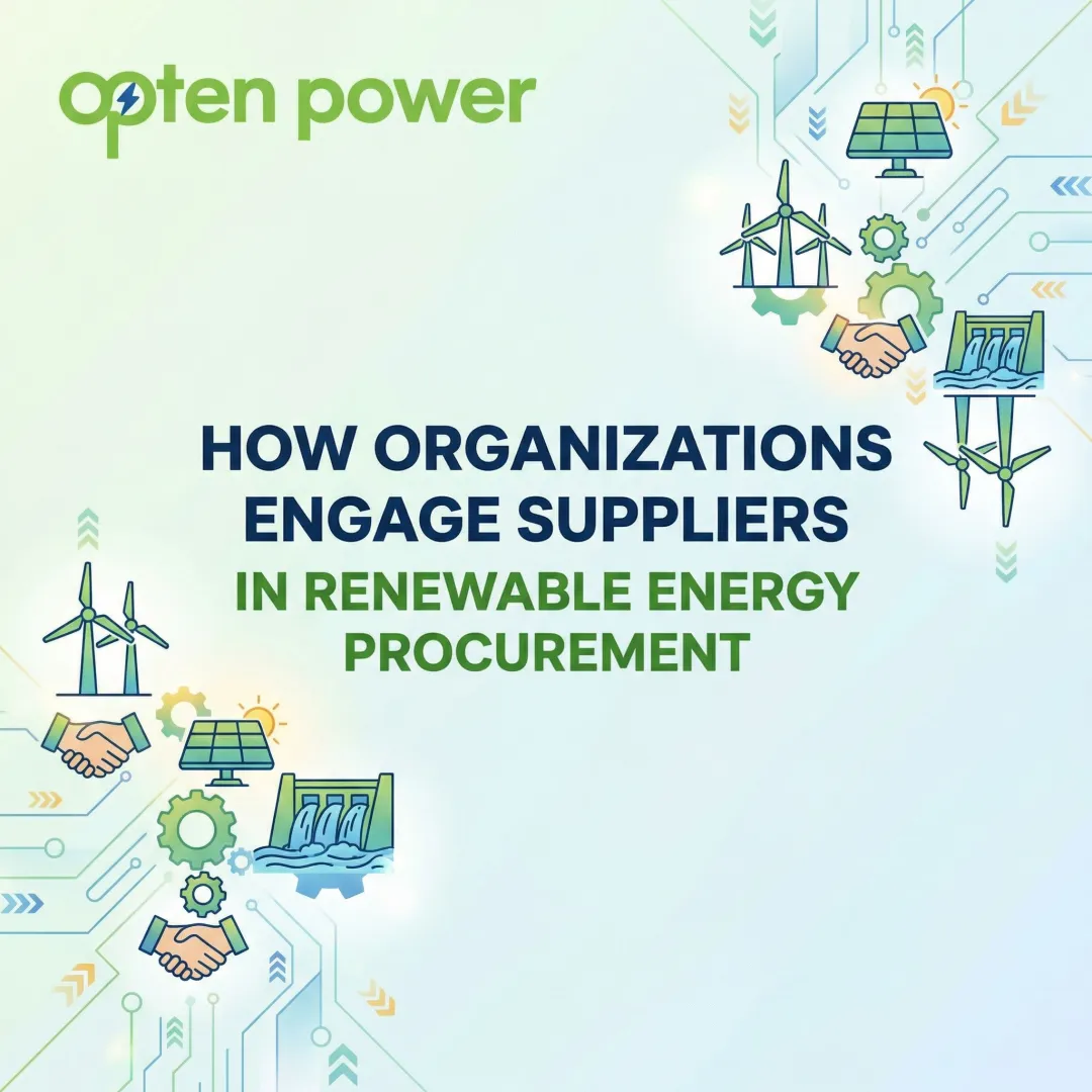 How Organizations Engage Suppliers in Renewable Energy Procurement