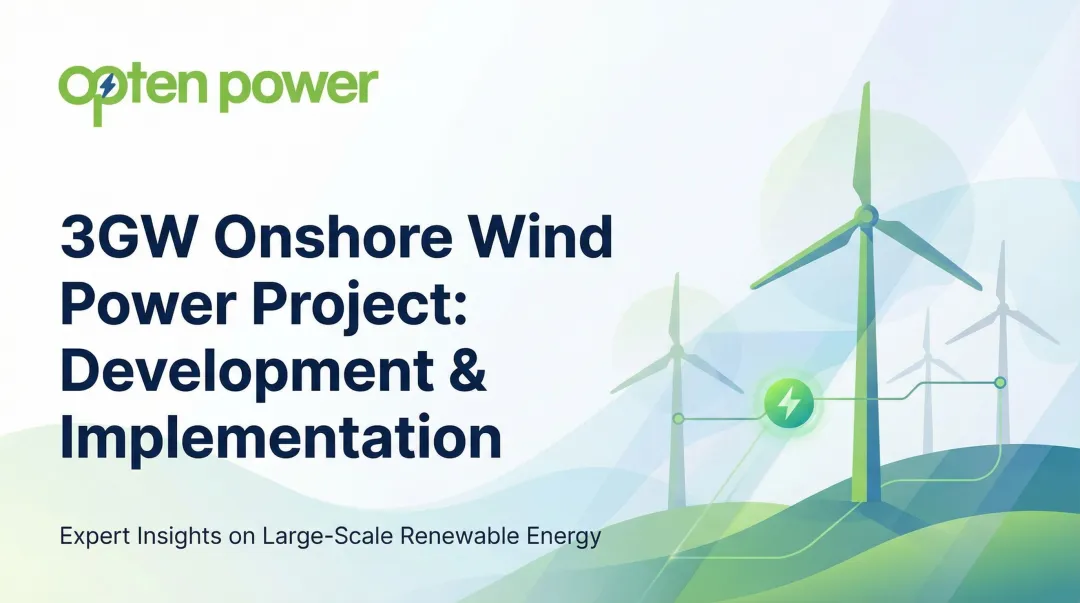 3GW Onshore Wind Power Project: Development & Implementation