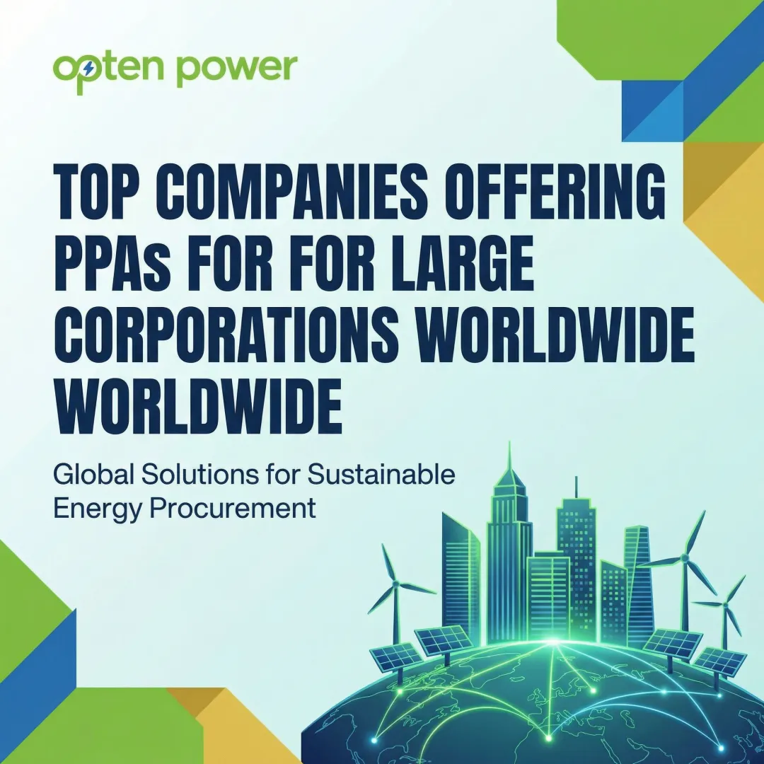 Top Companies Offering PPAs for Large Corporations Worldwide