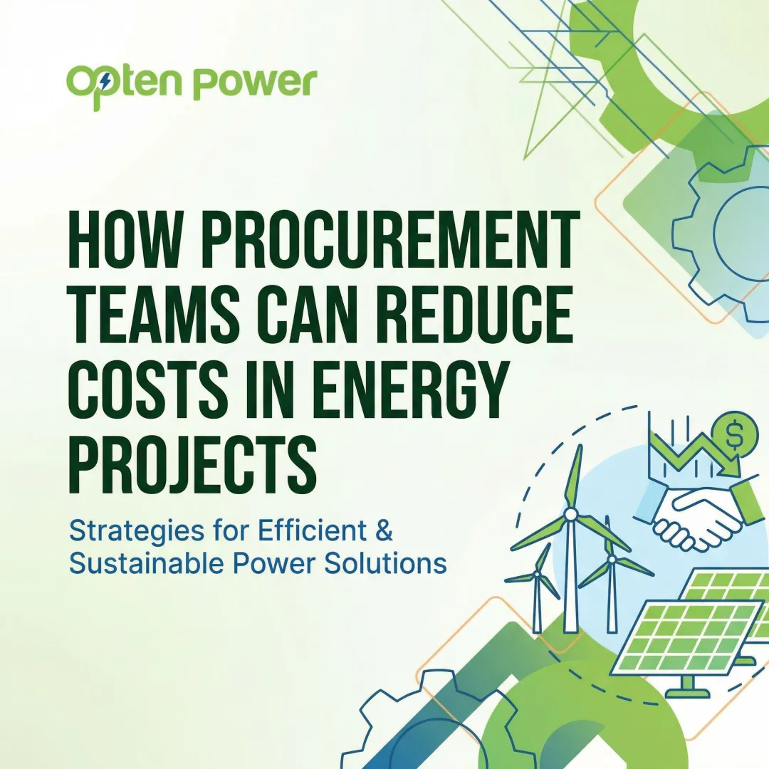How Procurement Teams Can Reduce Costs in Energy Projects