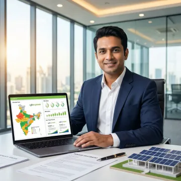 Power procurement tender process on a digital platform for renewable energy in India