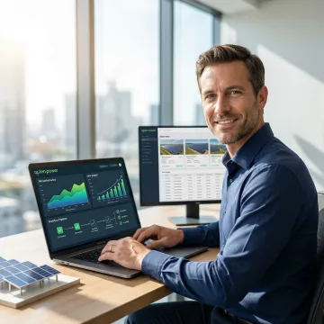 Clean energy investment process from project discovery to deal closure on digital platform