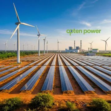 Solar and wind energy farm in Tamil Nadu representing PPA services by Opten Power