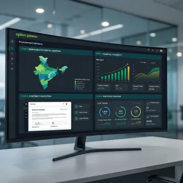 Step-by-step PPA deal execution process shown on a digital platform interface