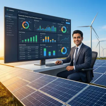 Renewable energy asset trading marketplace in India with solar and wind projects