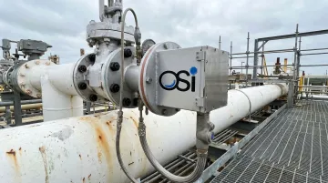 OSI optical scintillation ambient air quality monitoring instrument deployed at industrial facility