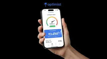 Optimist AC app live energy meter showing real-time kWh consumption and monthly bill projection