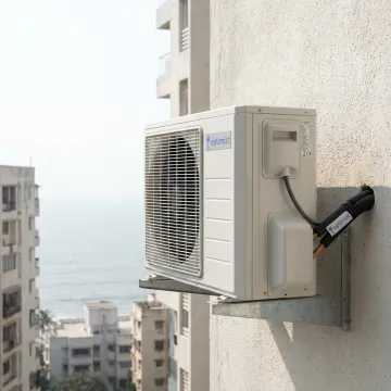 Coastal city home with corrosion-resistant split AC