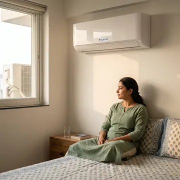 Residential Bedroom with Inverter Split AC