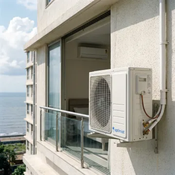 Coastal City Apartment with Corrosion-Resistant Split AC