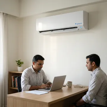 Split AC in a home office setup