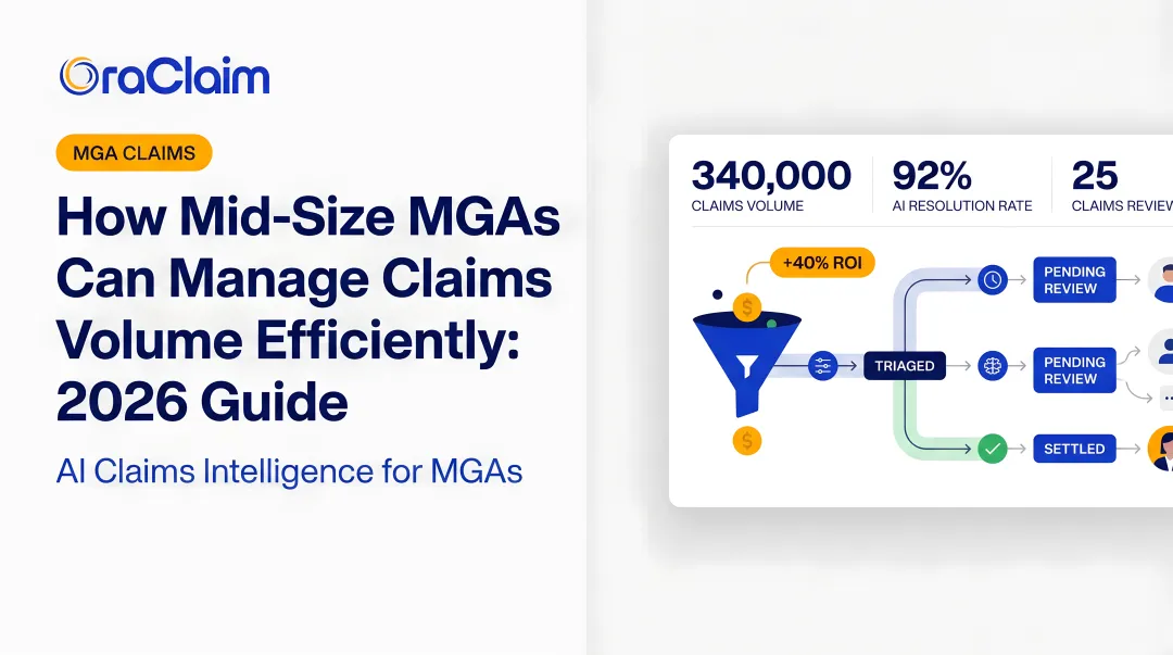 How Mid-Size MGAs Can Manage Claims Volume Efficiently: 2026 Guide