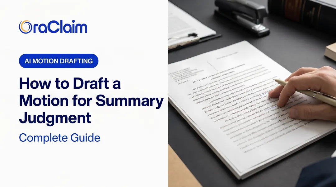How to Draft a Motion for Summary Judgment: Complete Guide