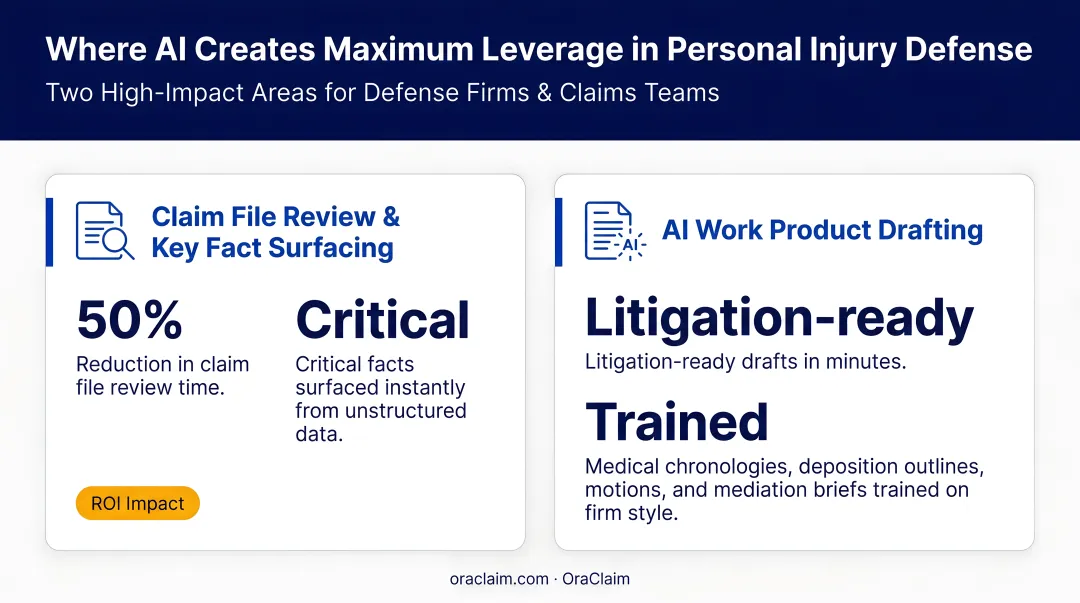 Two key areas where AI creates maximum leverage in personal injury law practice