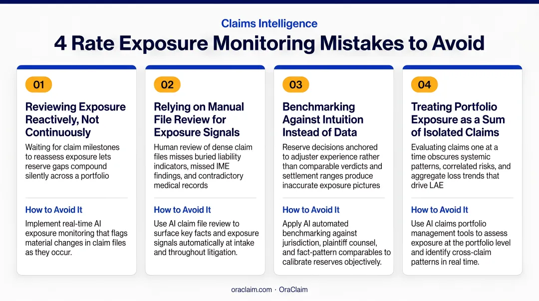 Four common rate exposure monitoring mistakes and how to avoid each error