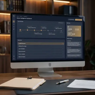 AI litigation timeline software dashboard for legal professionals