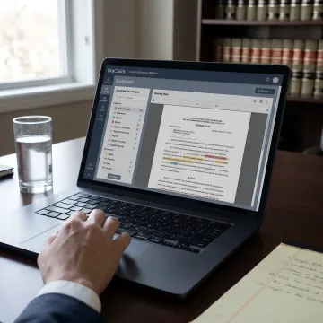 AI claims document classification dashboard