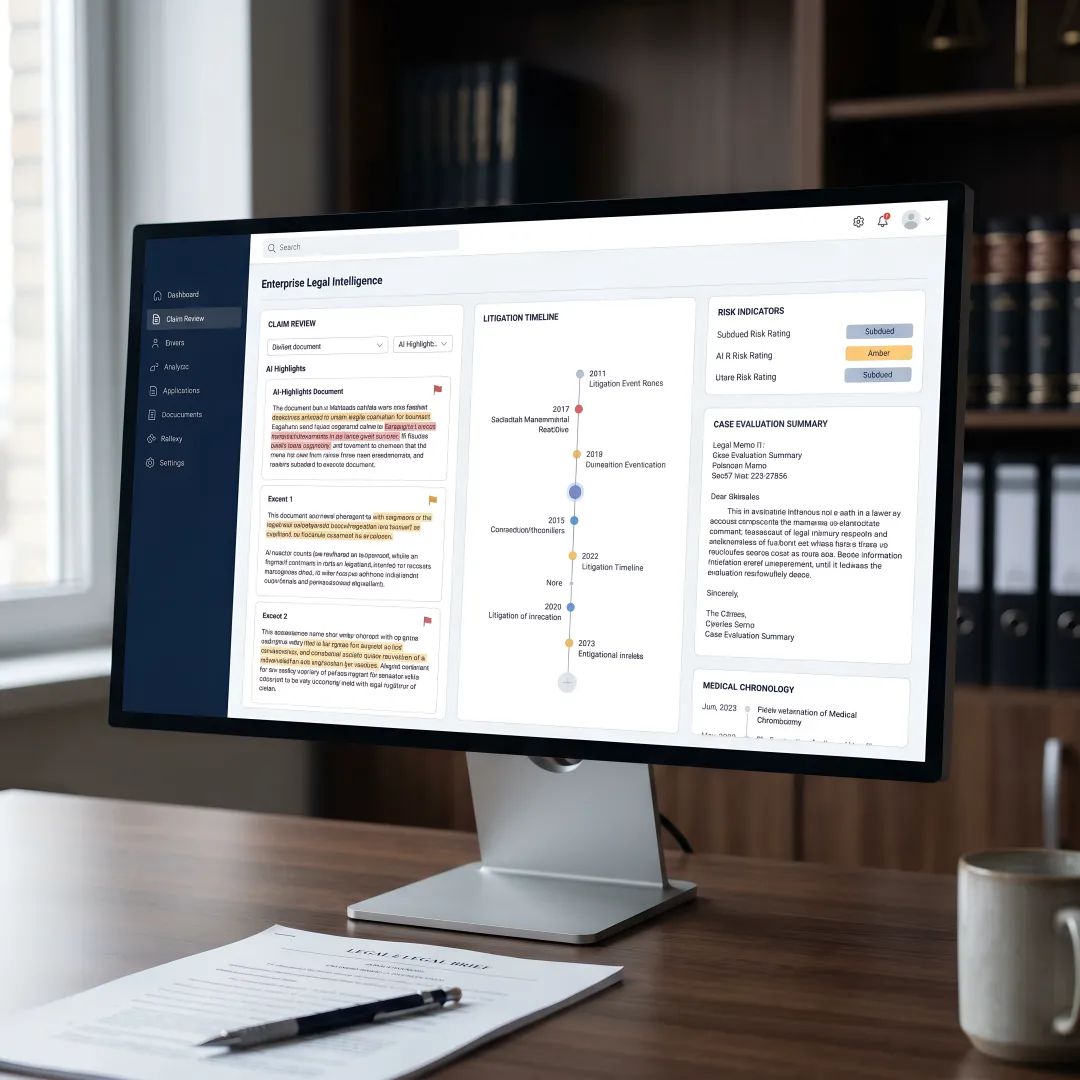 AI legal technology dashboard for patent analysis