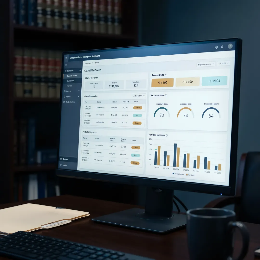 AI claims platform dashboard for TPAs