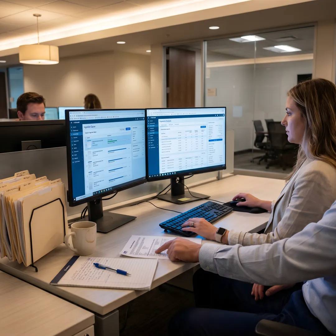 Claims team reviewing structured appraisal workflow