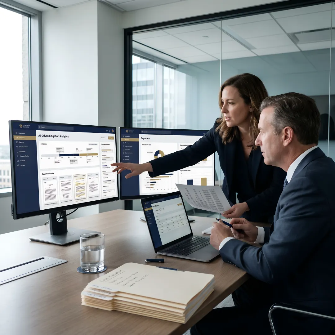 Enterprise claims team using integrated case management software