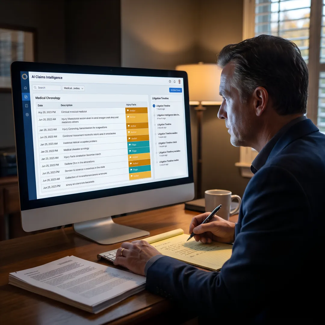 AI medical record review dashboard for IME and QME preparation
