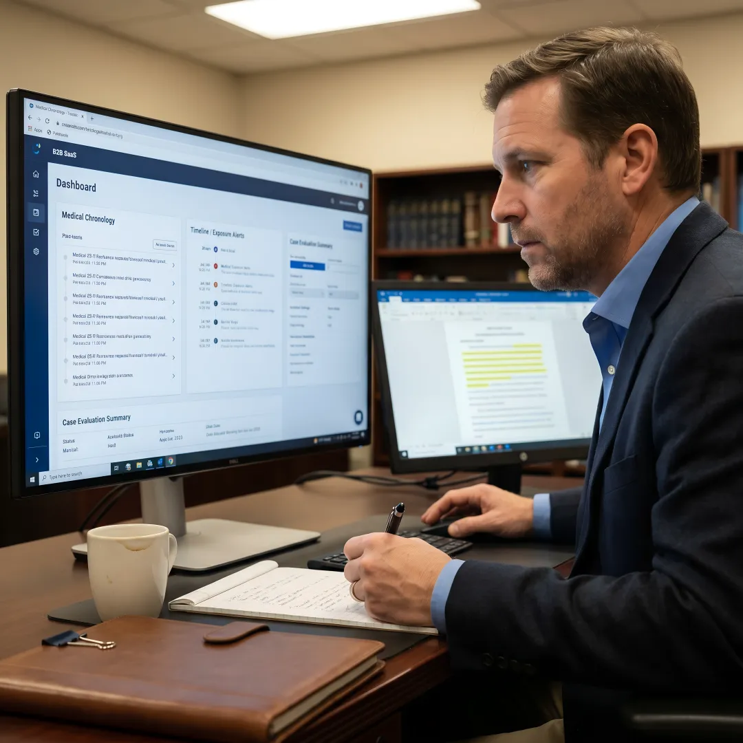 AI medical claims review dashboard