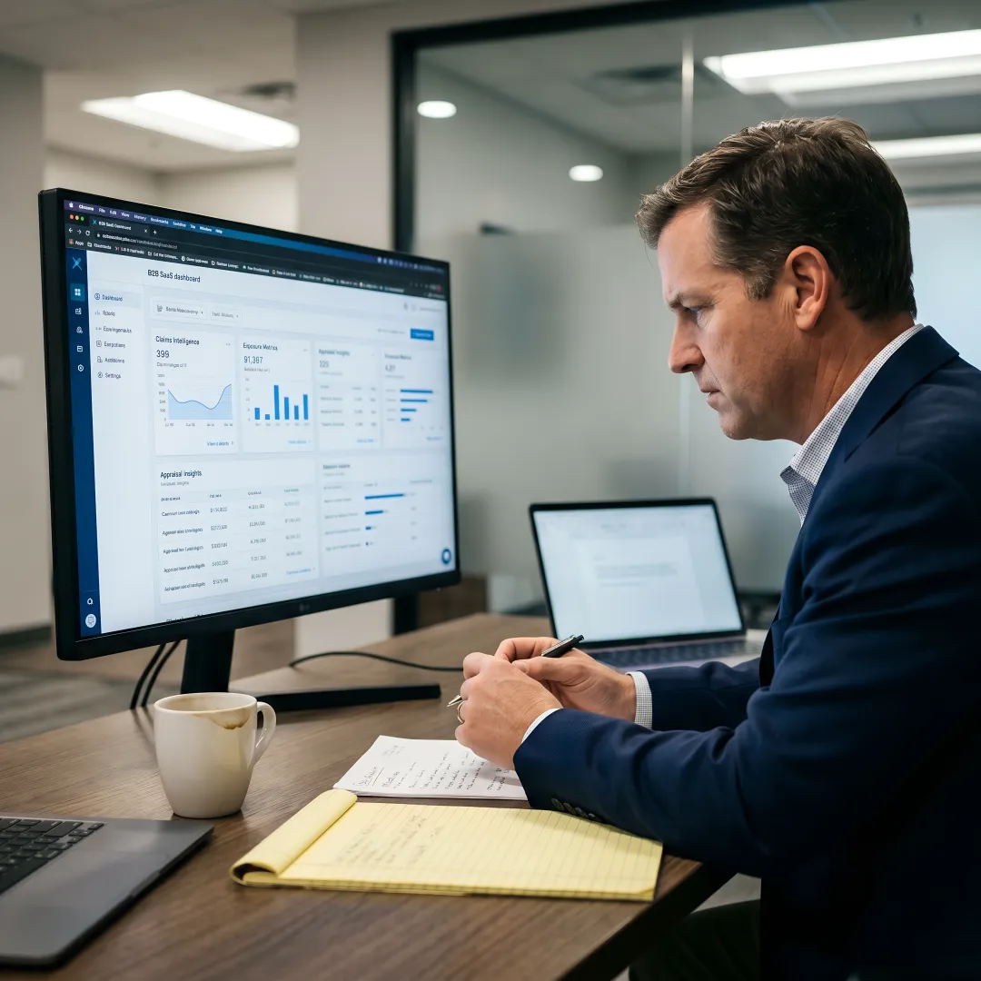 AI-powered claims assessment dashboard for equipment claim appraisal