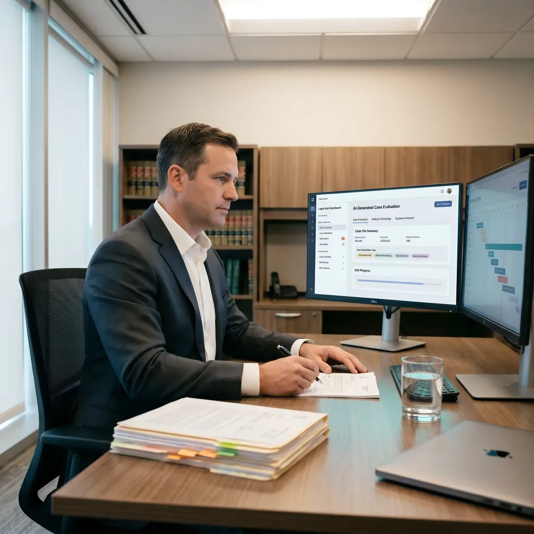 Legal AI implementation workflow for claims data