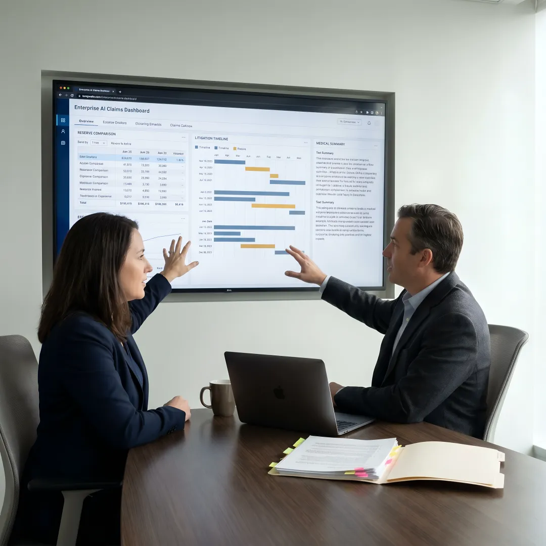 TPA claims team using AI claims intelligence software