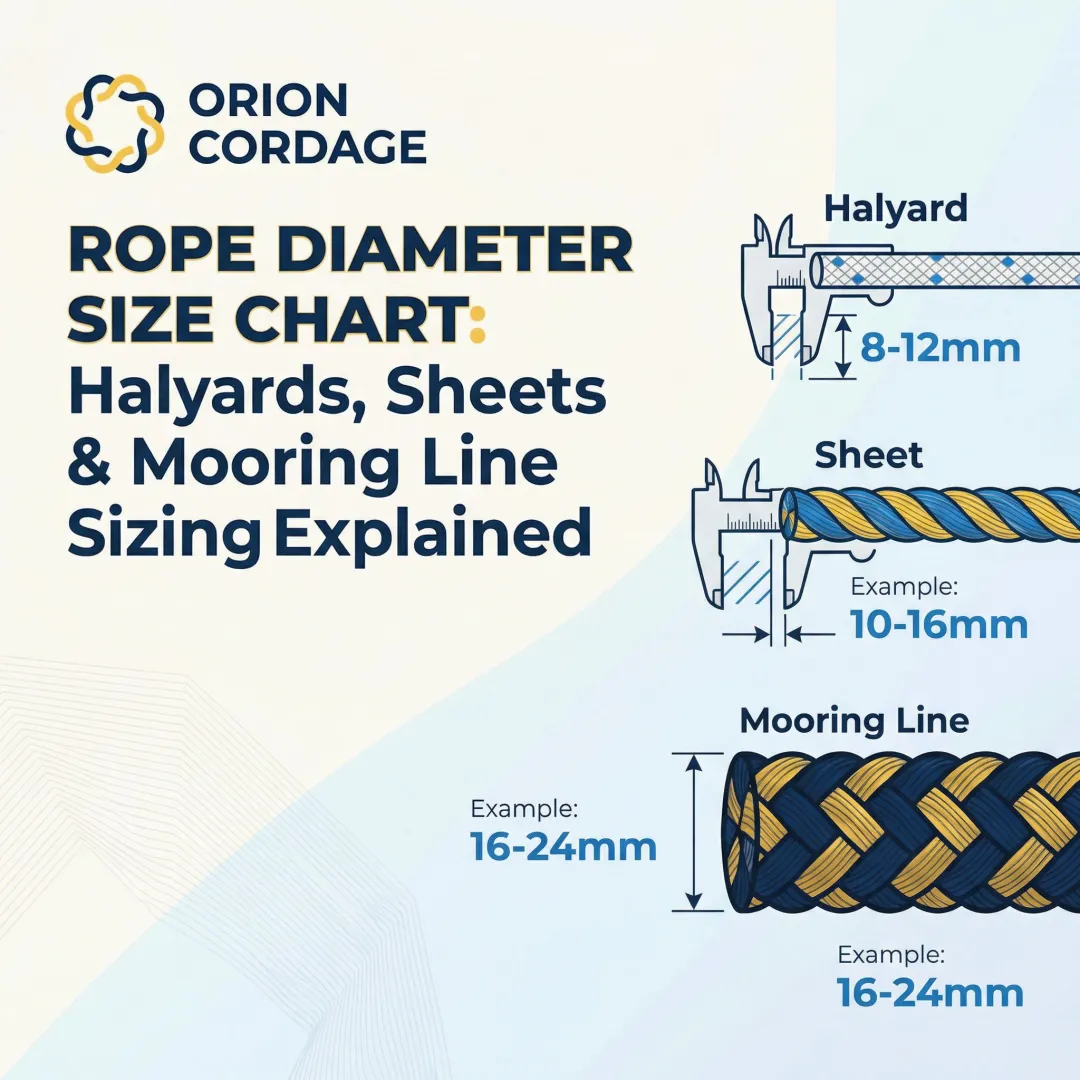 Rope Diameter Size Chart: Halyards, Sheets & Mooring Line Sizing Explained