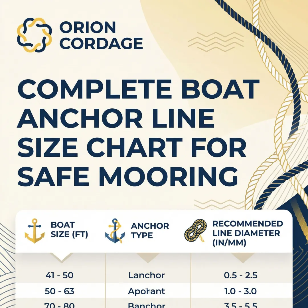 Complete Boat Anchor Line Size Chart for Safe Mooring