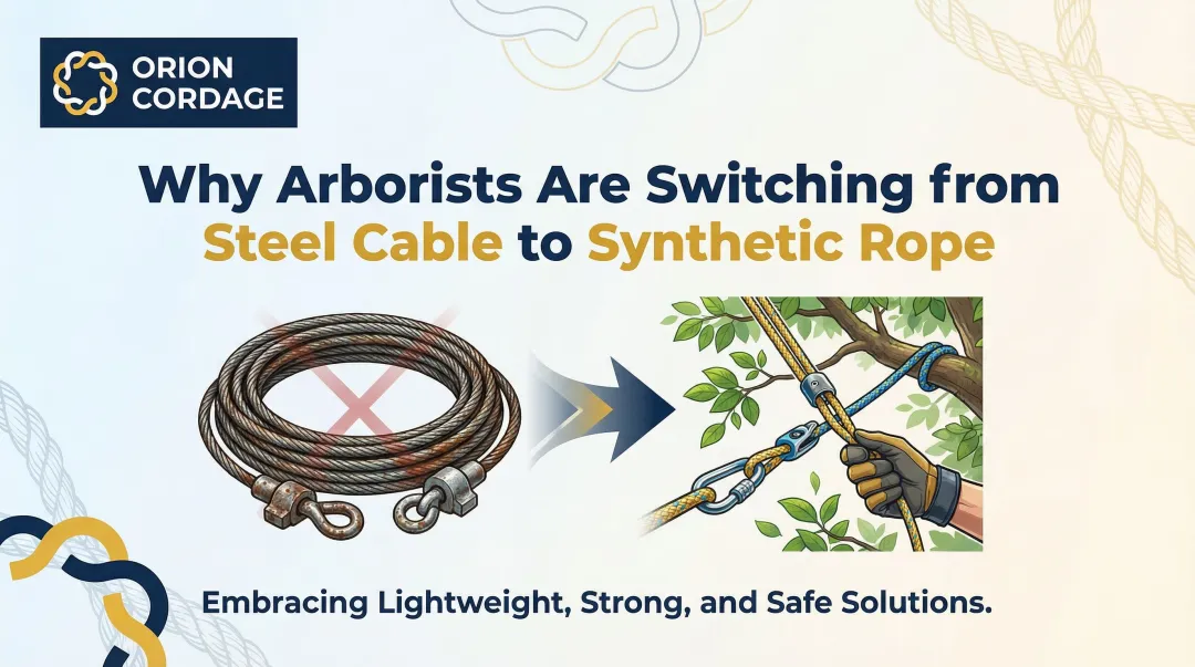 Cover image for Why Arborists Are Switching from Steel Cable to Synthetic Rope