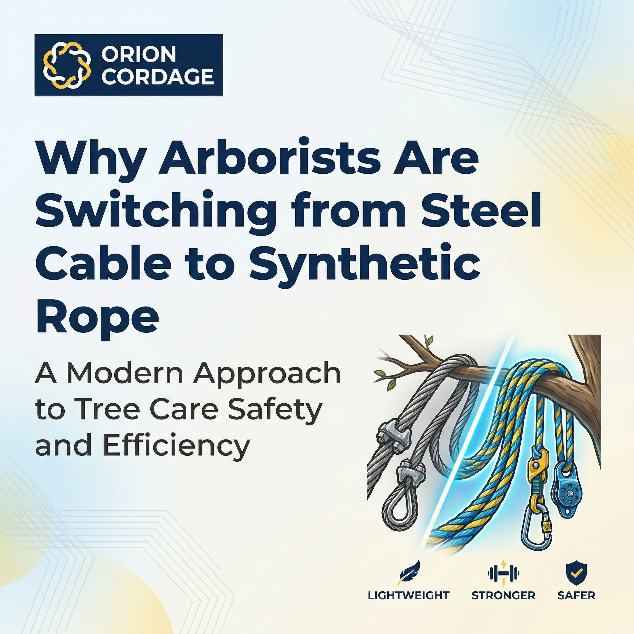 Why Arborists Are Switching from Steel Cable to Synthetic Rope
