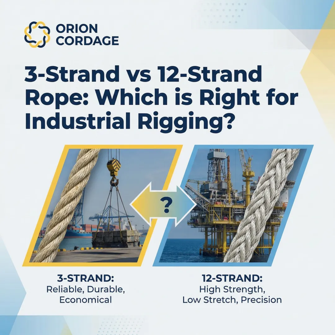 3-Strand vs 12-Strand Rope: Which is Right for Industrial Rigging?