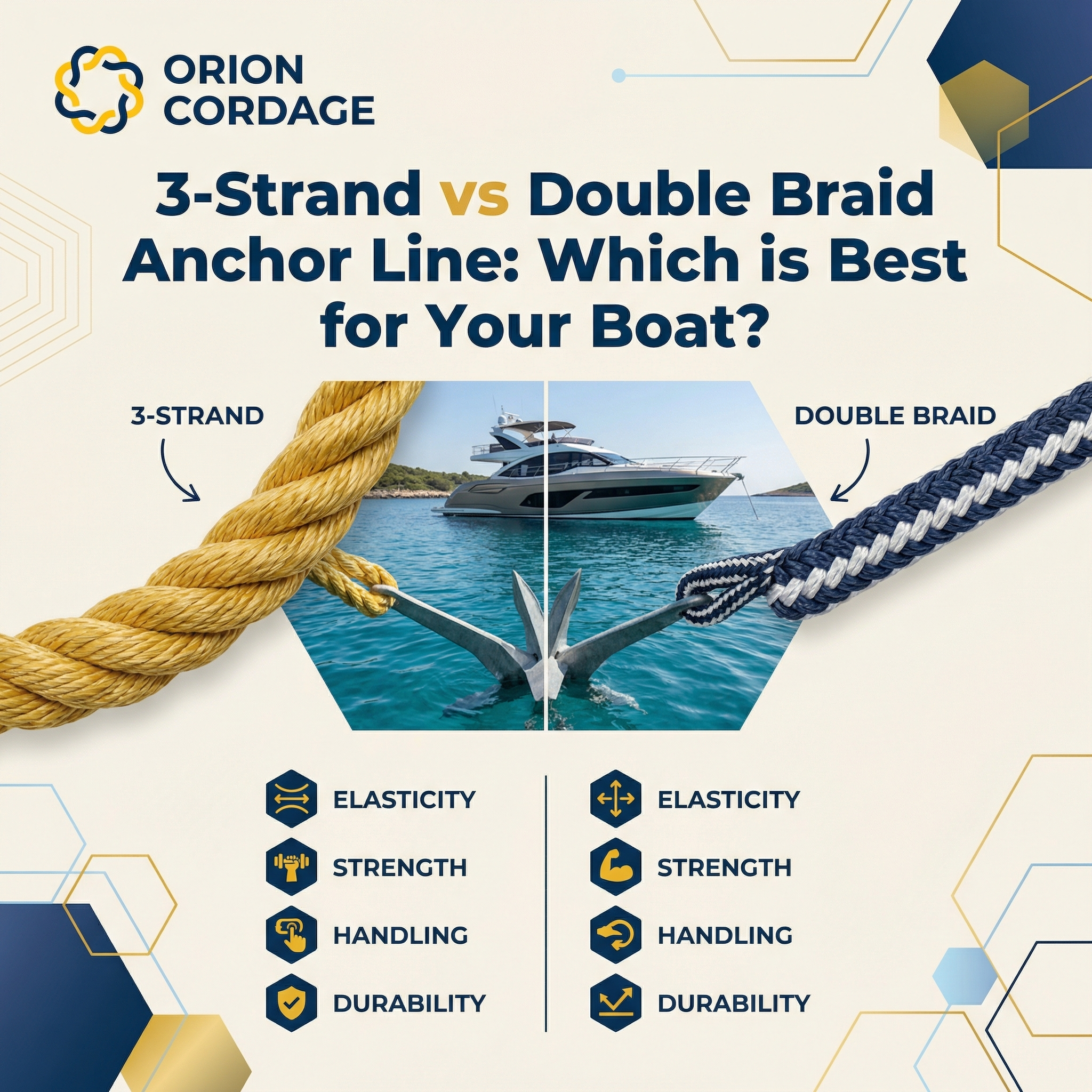 3-Strand vs Double Braid Anchor Line: Which is Best for Your Boat?