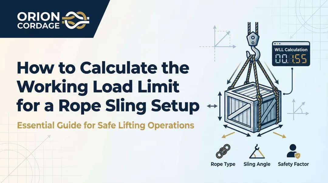 Cover image for How to Calculate the Working Load Limit for a Rope Sling Setup