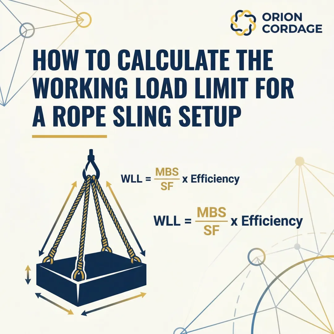 How to Calculate the Working Load Limit for a Rope Sling Setup