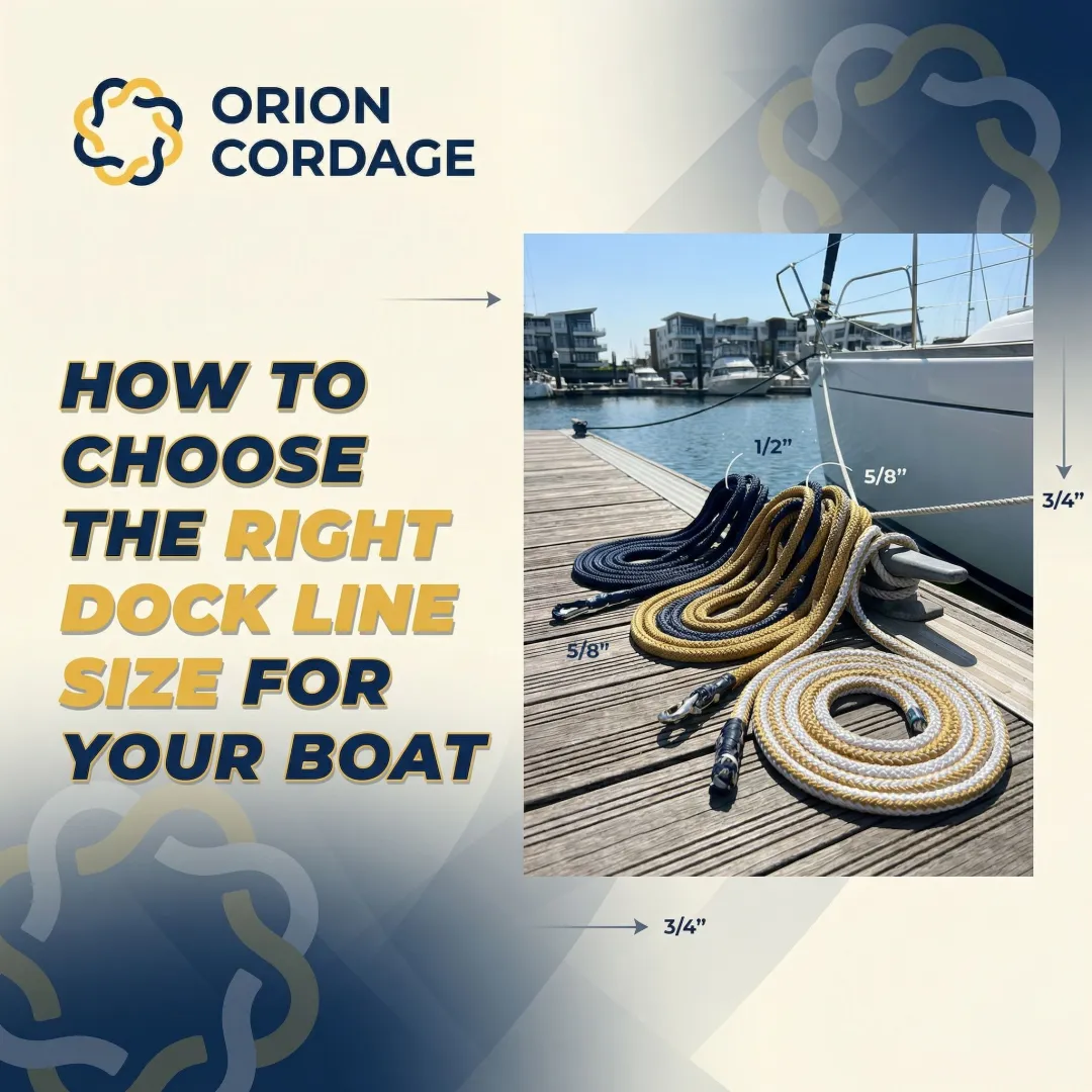 How to Choose the Right Dock Line Size for Your Boat