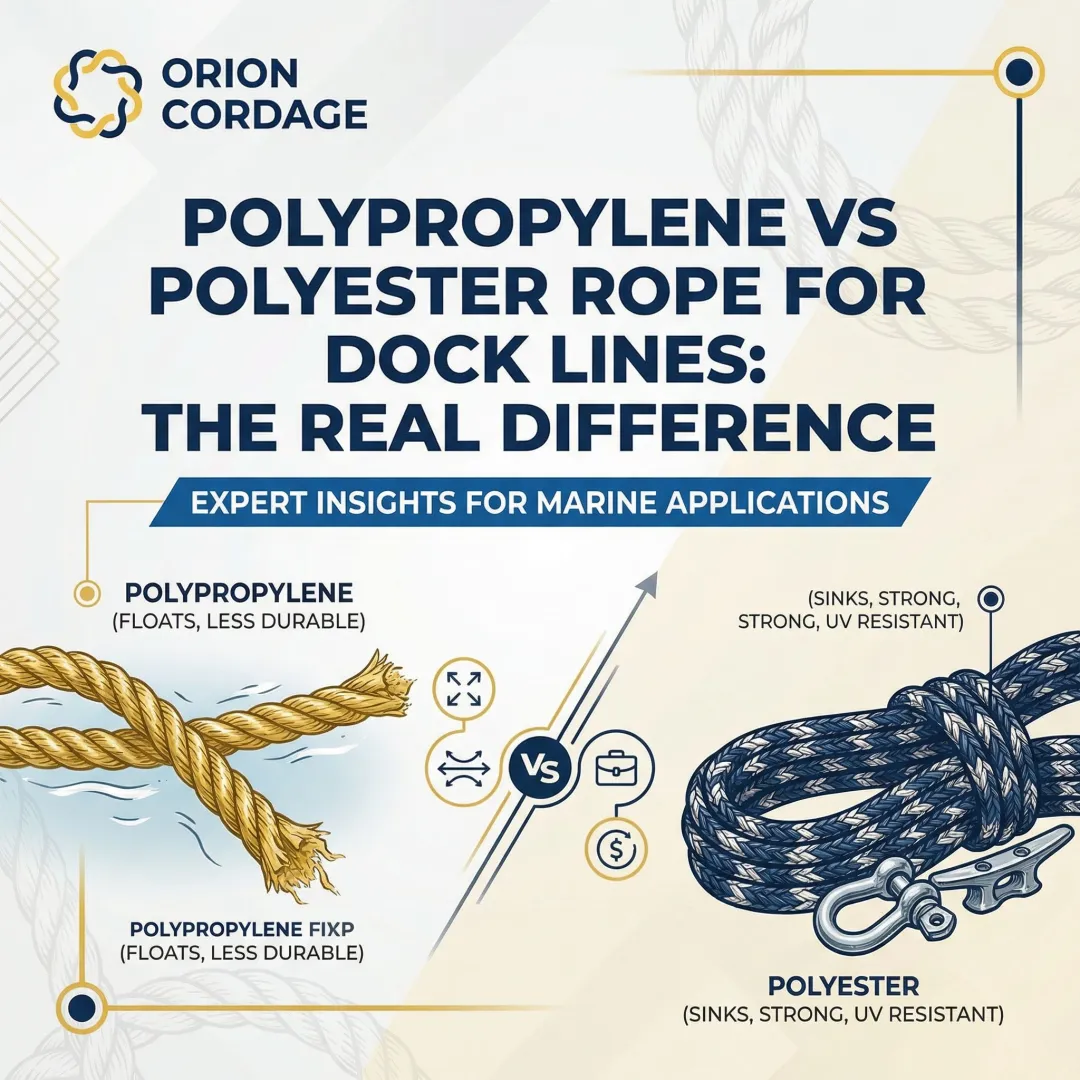 Polypropylene vs Polyester Rope for Dock Lines: The Real Difference