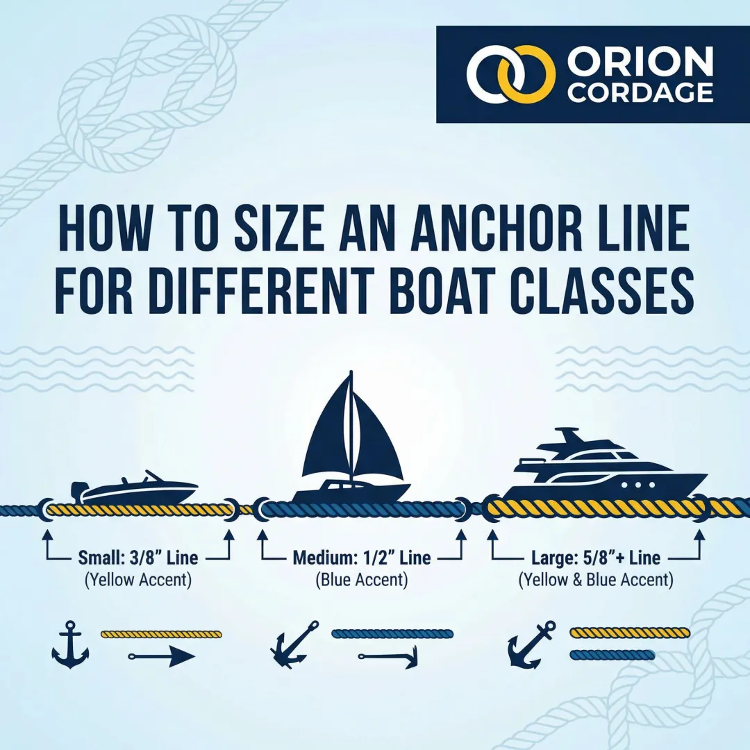 How to Size an Anchor Line for Different Boat Classes