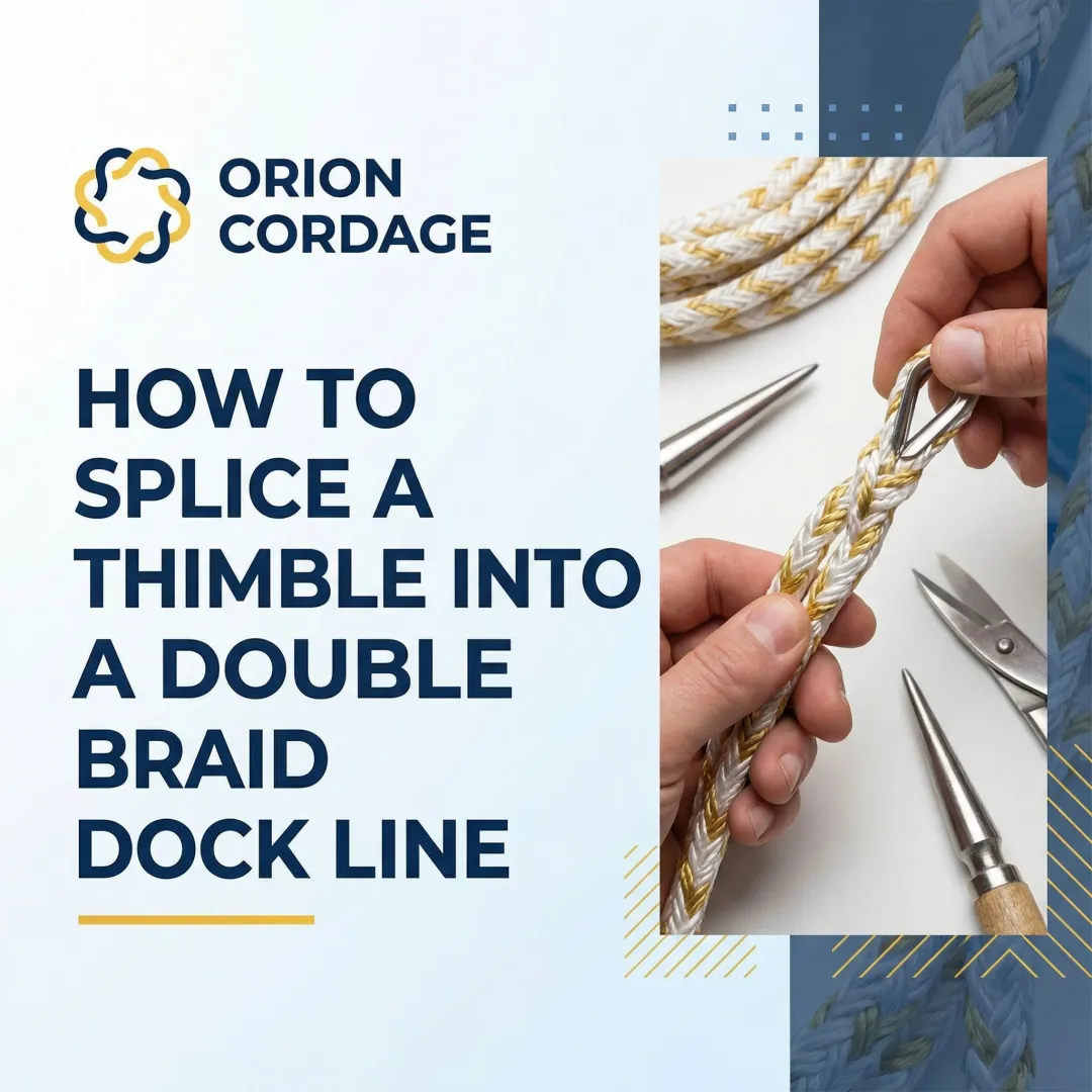 How to Splice a Thimble into a Double Braid Dock Line