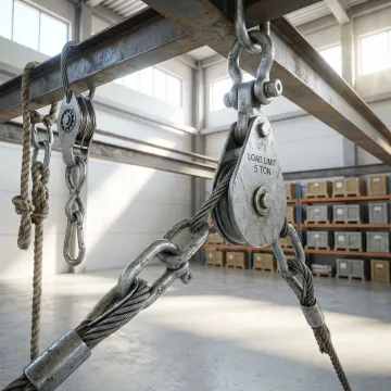 Professional industrial rigging equipment and rope systems in Metairie facility